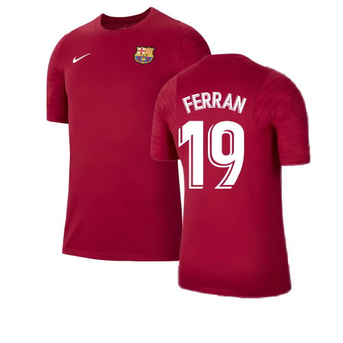 2021-2022 Barcelona Training Shirt (Noble Red) (FERRAN 19) 2021-2022 Barcelona Training Shirt (Noble Red) (FERRAN 19)