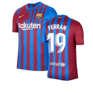 2021-2022 Barcelona Home Shirt (FERRAN 19)