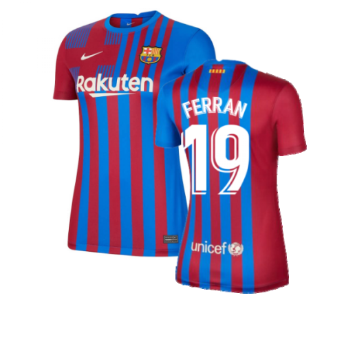 2021-2022 Barcelona Womens Home Shirt (FERRAN 19)  2021-2022 Barcelona Womens Home Shirt (FERRAN 19)