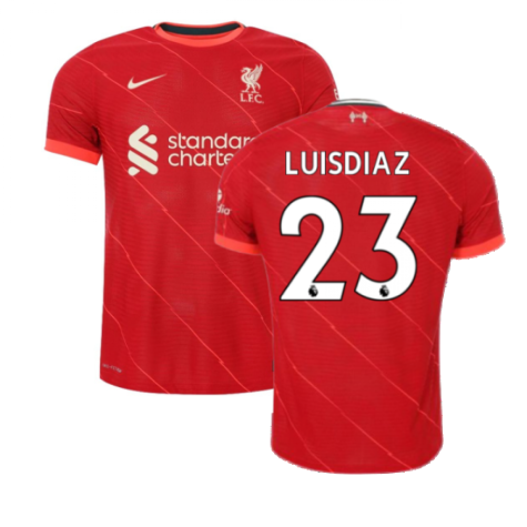 Liverpool 2021-2022 Vapor Home Shirt (Kids) (LUIS DIAZ 23)