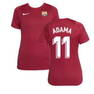 2021-2022 Barcelona Training Shirt (Noble Red) - Womens (ADAMA 11)