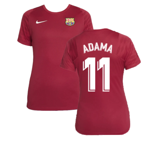 2021-2022 Barcelona Training Shirt (Noble Red) - Womens (ADAMA 11)  2021-2022 Barcelona Training Shirt (Noble Red) - Womens (ADAMA 11)