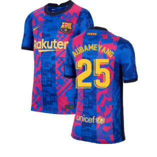 2021-2022 Barcelona 3rd Shirt (Kids) (AUBAMEYANG 25)