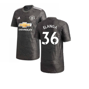 2020-2021 Man Utd Adidas Away Football Shirt (Elanga 36)
