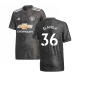 2020-2021 Man Utd Adidas Away Football Shirt (Kids) (Elanga 36)