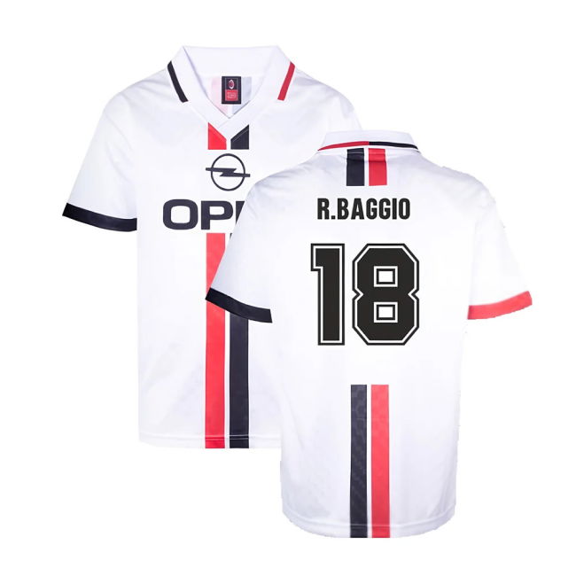 AC Milan 1996 Away Retro Shirt (R.Baggio 18)