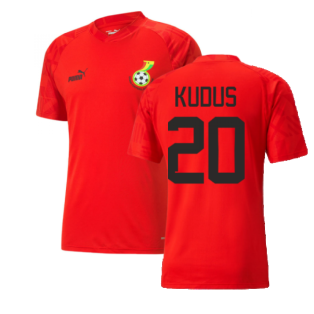 2022-2023 Ghana Pre Match Jersey (Red) (KUDUS 20)