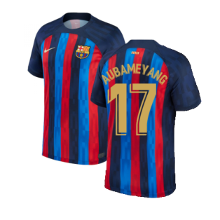 2022-2023 Barcelona Home Shirt (Ladies) (AUBAMEYANG 17)