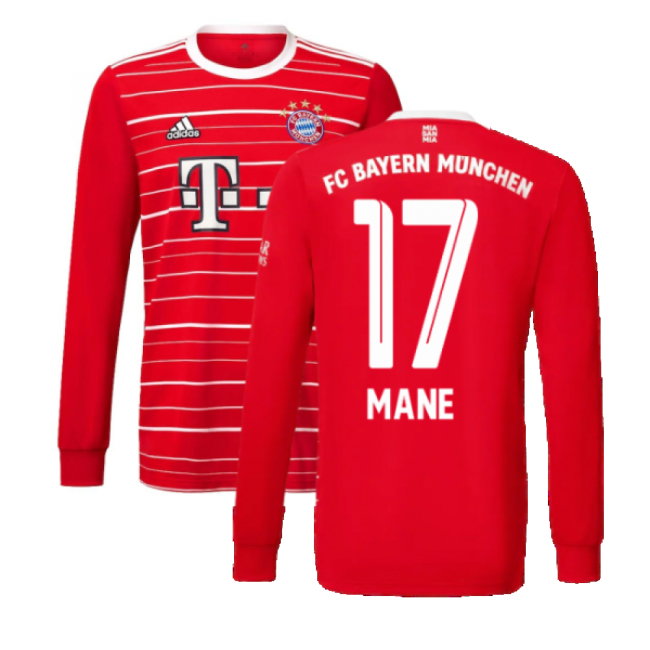 2022-2023 Bayern Munich Long Sleeve Home Shirt (MANE 17)