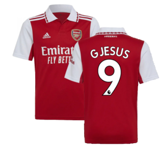 2022-2023 Arsenal Home Shirt (Kids) (G JESUS 9)