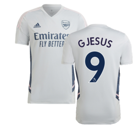 2022-2023 Arsenal Training Shirt (Clear Onix) (G JESUS 9)