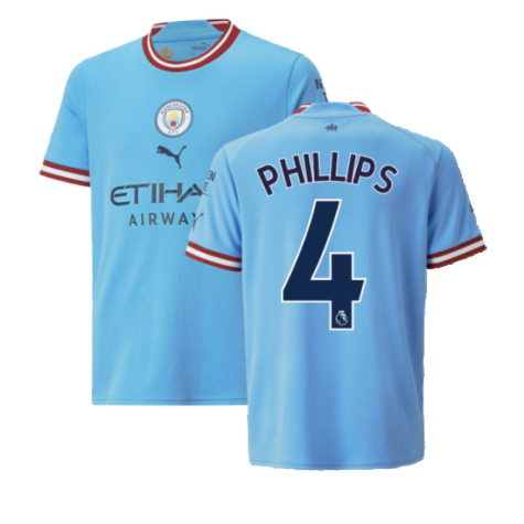2022-2023 Man City Home Shirt (Kids) (PHILLIPS 4)