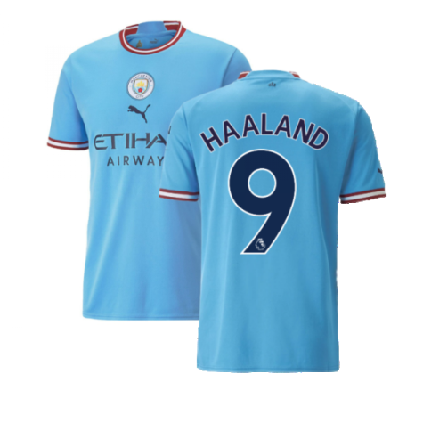 2022-2023 Man City Home Shirt (HAALAND 9)