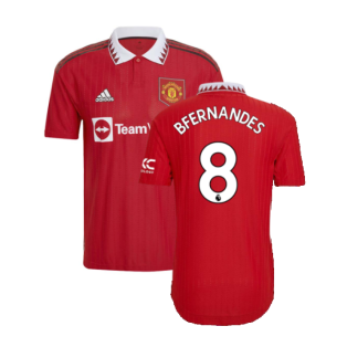 2022-2023 Man Utd Authentic Home Shirt (B FERNANDES 8)
