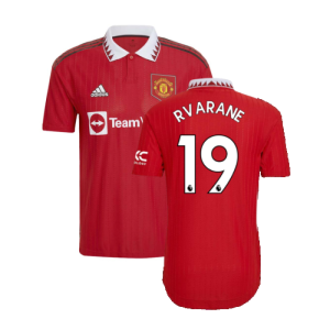 2022-2023 Man Utd Authentic Home Shirt (R VARANE 19)