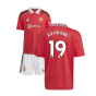 2022-2023 Man Utd Home Mini Kit (R VARANE 19)
