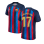 2022-2023 Barcelona Home Shirt (AUBAMEYANG 17)