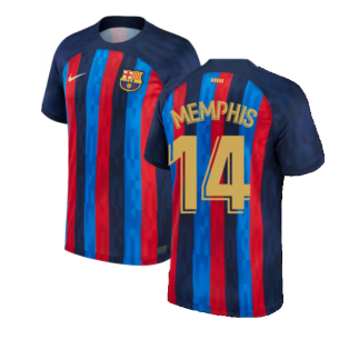 2022-2023 Barcelona Home Shirt (MEMPHIS 14)