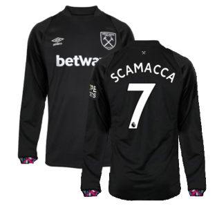 2022-2023 West Ham Long Sleeve Away Shirt (SCAMACCA 7)