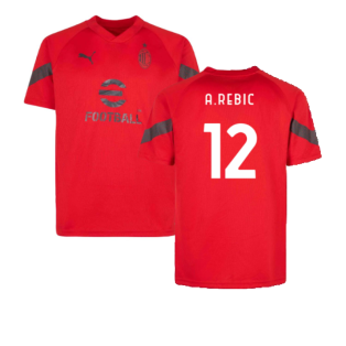 2022-2023 AC Milan Training Jersey (Red) (A.REBIC 12)