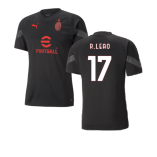 2022-2023 AC Milan Training Jersey (Black) - Kids (R.LEAO 17)