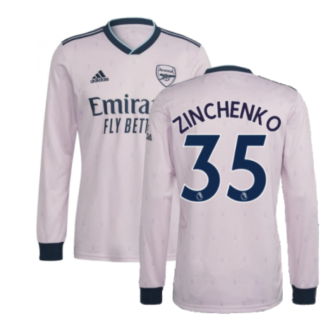 2022-2023 Arsenal Long Sleeve Third Shirt (ZINCHENKO 35)