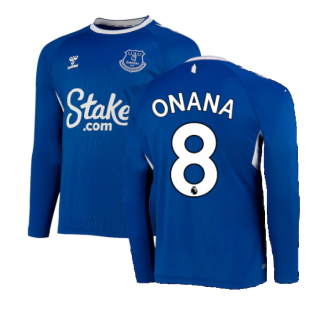 2022-2023 Everton Home Long Sleeve Shirt (ONANA 8)