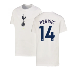 2022-2023 Tottenham Crest Tee (White) (PERISIC 14)