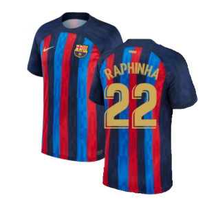 2022-2023 Barcelona Home Shirt (Ladies) (RAPHINHA 22)
