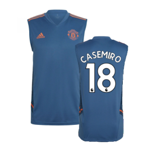 2022-2023 Man Utd Sleeveless Jersey (Blue) (CASEMIRO 18)