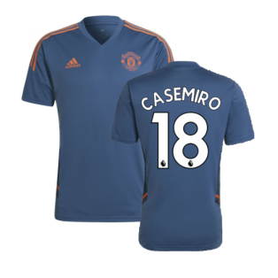 2022-2023 Man Utd Training Shirt (Blue) (CASEMIRO 18)