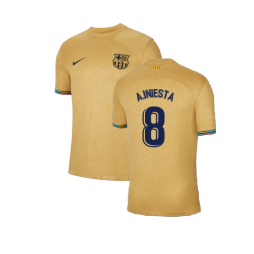 2022-2023 Barcelona Away Shirt (A.INIESTA 8)  2022-2023 Barcelona Away Shirt (A.INIESTA 8)