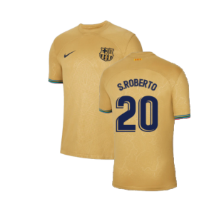 2022-2023 Barcelona Away Shirt (S.ROBERTO 20)