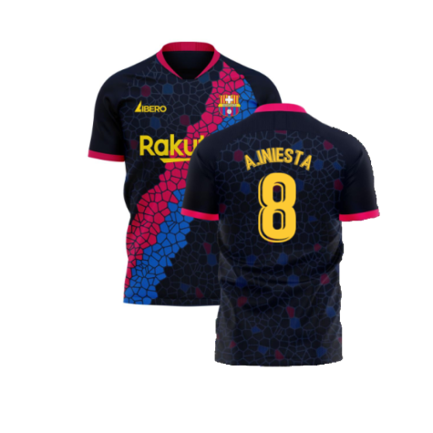 Catalonia 2024-2025 Away Concept Football Kit (Libero) (A.INIESTA 8)