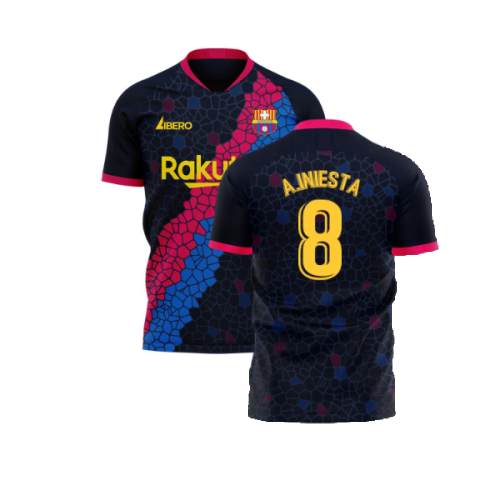 Catalonia 2025-2026 Away Concept Football Kit (Libero) (A.INIESTA 8)  Catalonia 2025-2026 Away Concept Football Kit (Libero) (A.INIESTA 8)