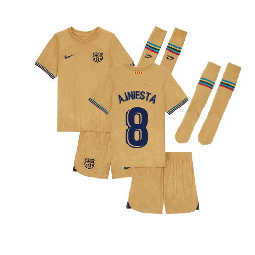 2022-2023 Barcelona Little Boys Away Kit (A.INIESTA 8) 2022-2023 Barcelona Little Boys Away Kit (A.INIESTA 8)