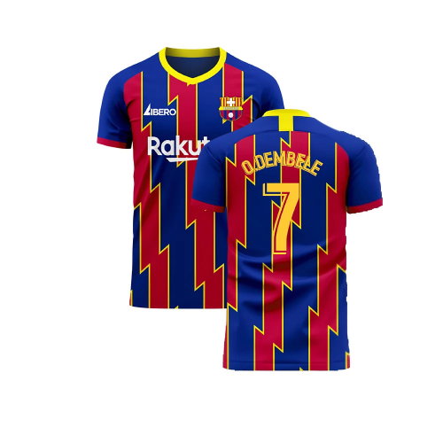 Catalonia 2025-2026 Home Concept Football Kit (Libero) (O.DEMBELE 7)