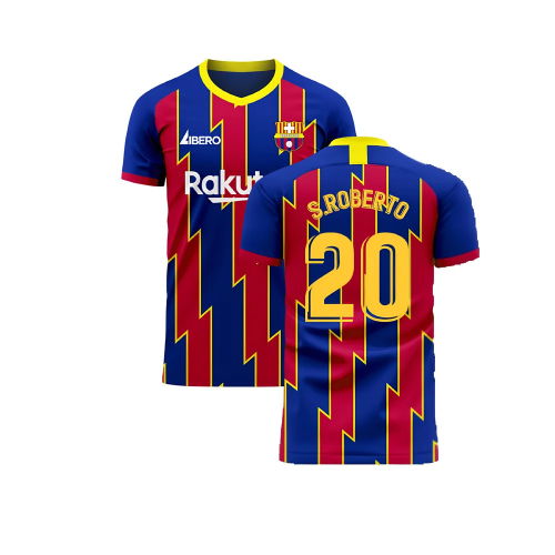 Catalonia 2025-2026 Home Concept Football Kit (Libero) (S.ROBERTO 20)