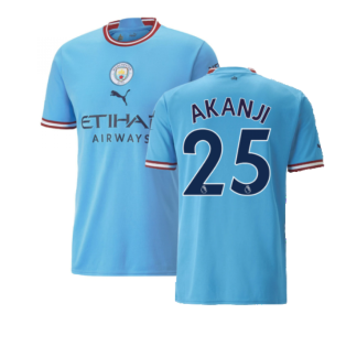 2022-2023 Man City Home Shirt (AKANJI 25)