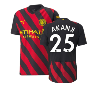 2022-2023 Man City Authentic Away Shirt (AKANJI 25)