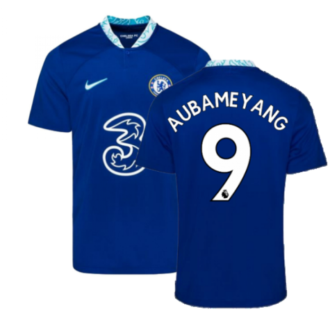 2022-2023 Chelsea Home Shirt (Kids) (AUBAMEYANG 9)