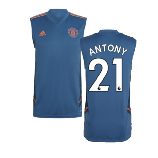 2022-2023 Man Utd Sleeveless Jersey (Blue) (ANTONY 21)