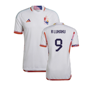 2022-2023 Belgium Authentic Away Shirt (R LUKAKU 9)