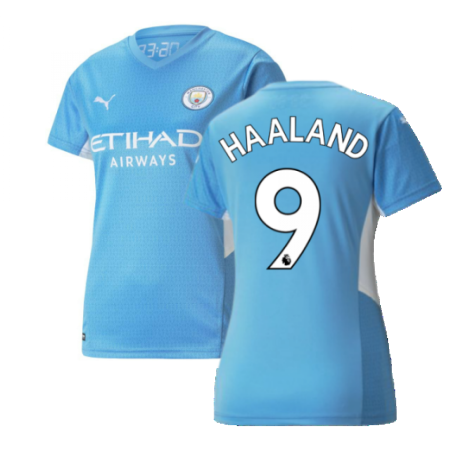 2021-2022 Man City Womens Home Shirt (HAALAND 9)