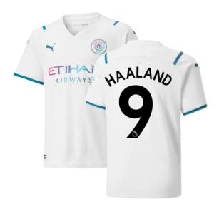 2021-2022 Man City Away Shirt (Kids) (HAALAND 9)