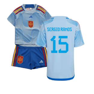 2022-2023 Spain Away Mini Kit (Sergio Ramos 15)