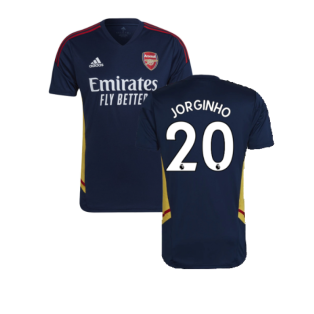 2022-2023 Arsenal Training Shirt (Navy) (Jorginho 20)