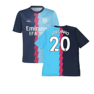 2022-2023 Arsenal Pre-Match Jersey (Blue) - Kids (Jorginho 20)