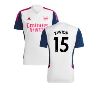 2022-2023 Arsenal Training Jersey (White) (Kiwior 15)