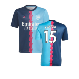 2022-2023 Arsenal Pre-Match Jersey (Blue) (Kiwior 15)